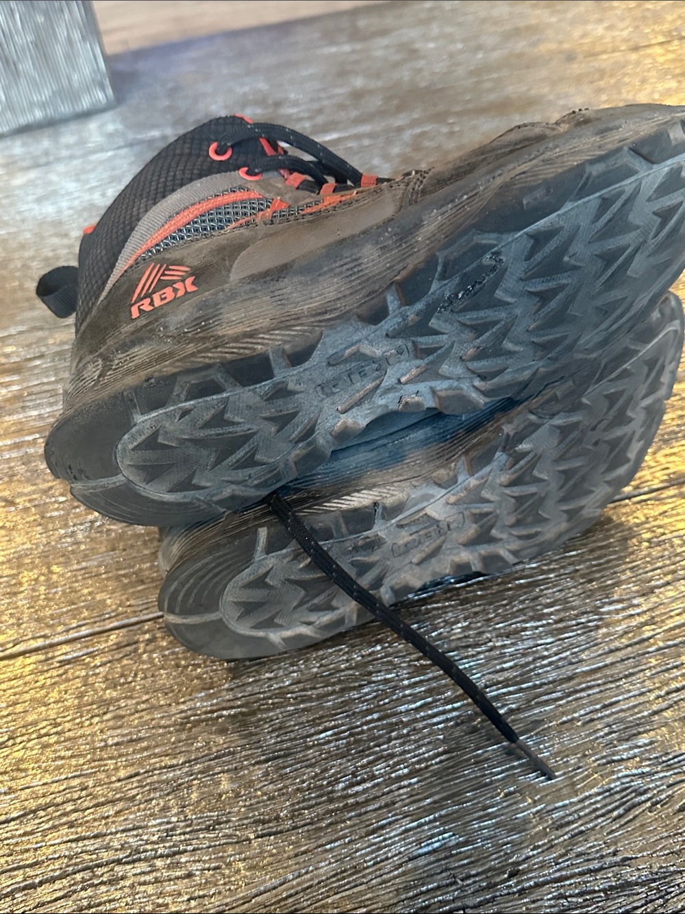 RBX Men's Black and Red Athletic Hiking Boots - Picture 7 of 7